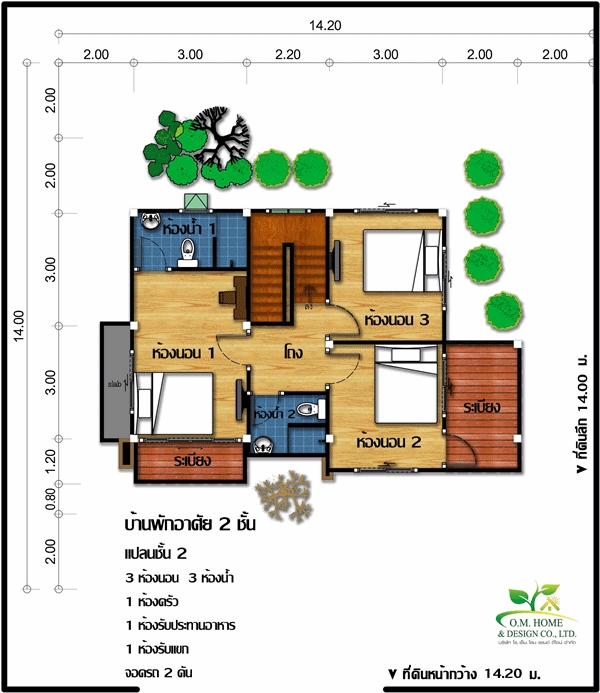 แบบบ้าน 2 ชั้น แบบบ้านสองชั้น 