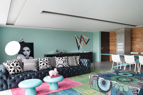 คอนโดสวยชิคสีฟ้า เปรี้ยวหวานลงตัว