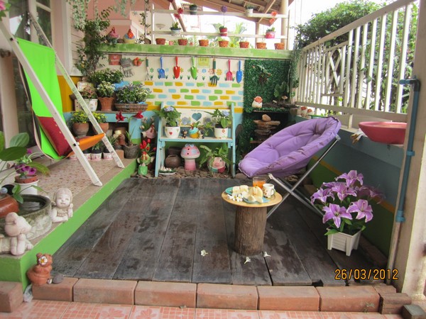 จัดสวน