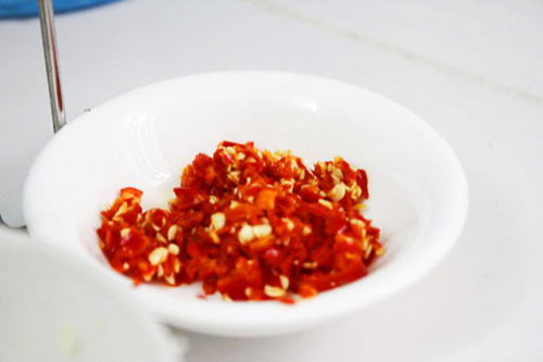 ปลาหมึก-กุ้งนึ่งมะนาว