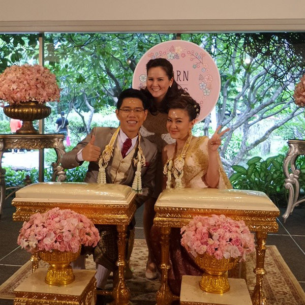 ตาล ประวีณมัย บ่ายคล้อย แต่งงาน พงศ์ ในบรรยากาศใต้ต้นซากูระ