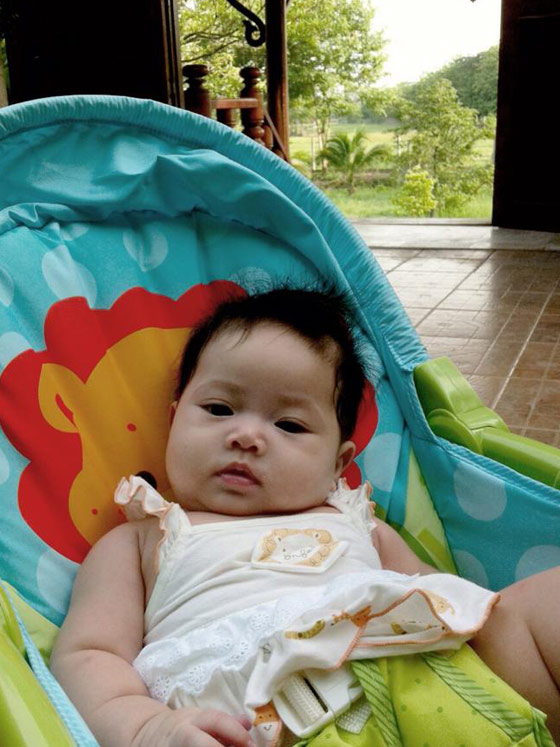 น้องนามรูป ลูกสาว ไก่ มีสุข ในวัย 5 เดือน น่ารักน่าชังจริง ๆ