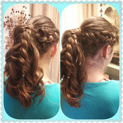 รูปทรงผมมัดรวบสูง