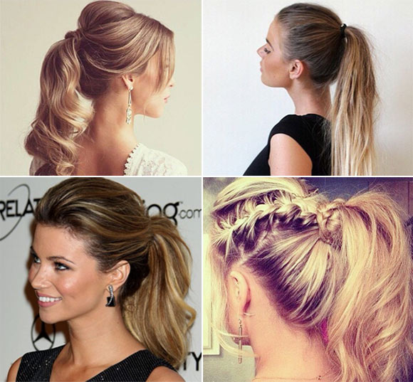 รูปทรงผมมัดรวบสูง