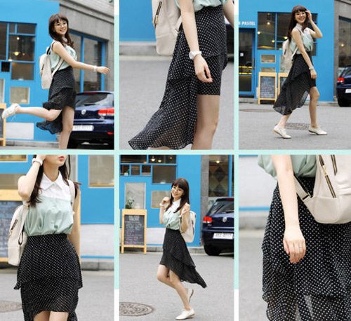 กระโปรงหน้าสั้นหลังยาว