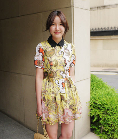 ชุดเดรสพิมพ์ลาย