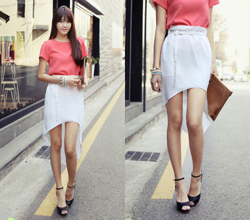 กระโปรงหน้าสั้นหลังยาว