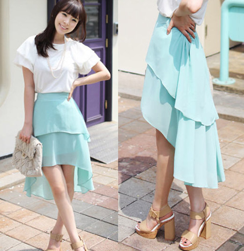 กระโปรงหน้าสั้นหลังยาว