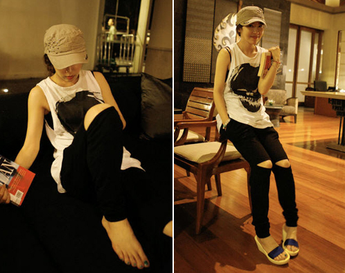 เลกกิ้งเปิดหัว