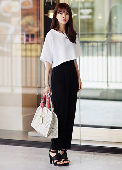 กางเกงเอวสูง