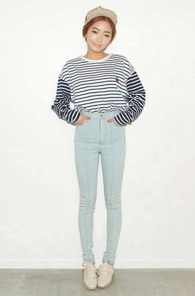 กางเกงเอวสูง