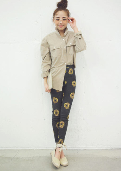 กางเกงเอวสูง