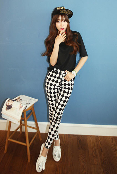 กางเกงเอวสูง