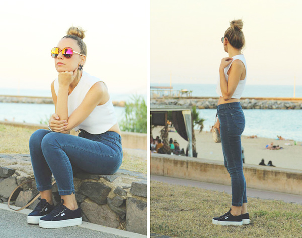 กางเกงเอวสูง กางเกงเอวสูง