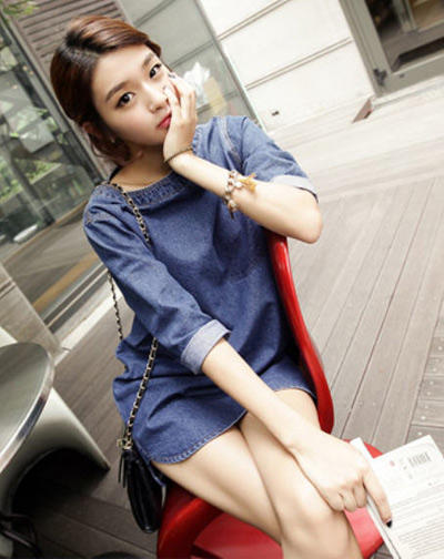 ชุดเดรสยีนส์