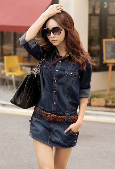 ชุดเดรสยีนส์