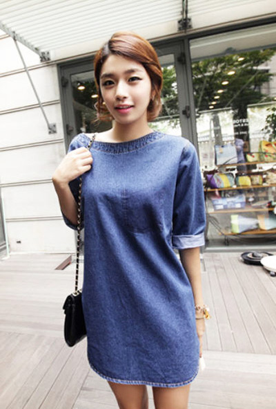 ชุดเดรสยีนส์