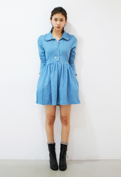 ชุดเดรสยีนส์