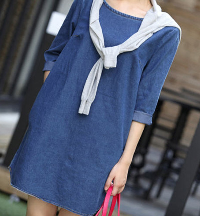 ชุดเดรสยีนส์