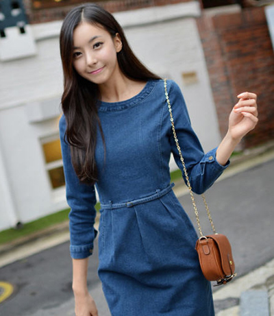 ชุดเดรสยีนส์