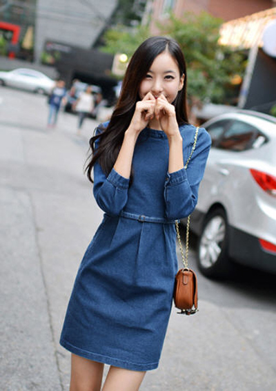 ชุดเดรสยีนส์