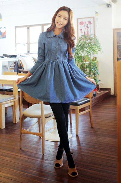 ชุดเดรสยีนส์