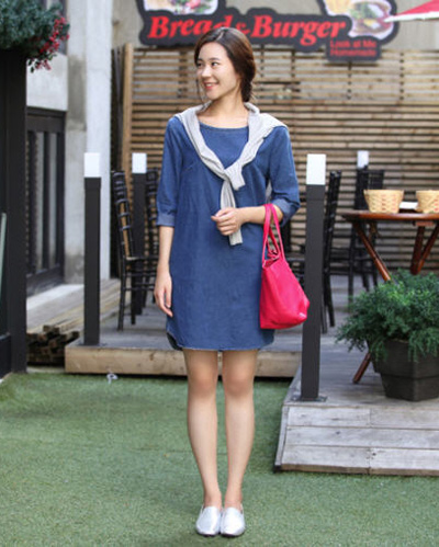 ชุดเดรสยีนส์