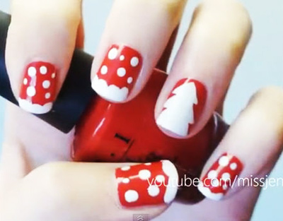 ทำเล็บธีมคริสต์มาส