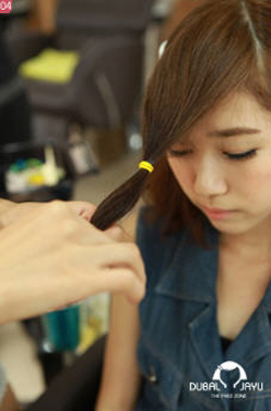 ผมหน้าม้าม้วน