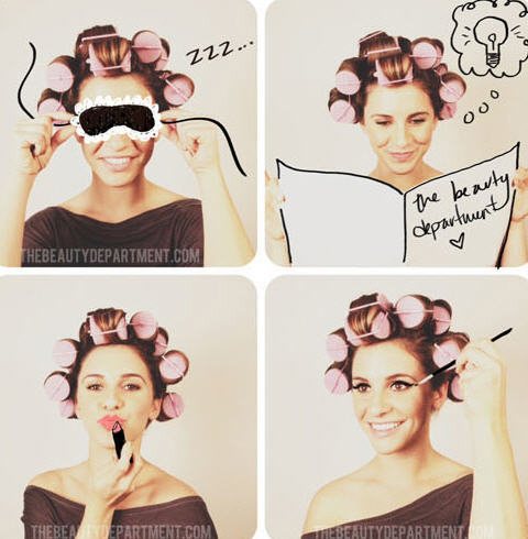 วิธีม้วนผมลอนใหญ่