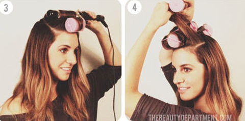 วิธีม้วนผมลอนใหญ่