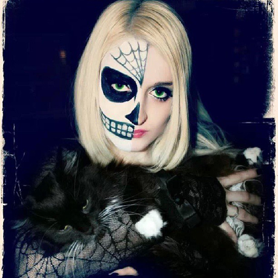 แต่งหน้าฮัลโววีน