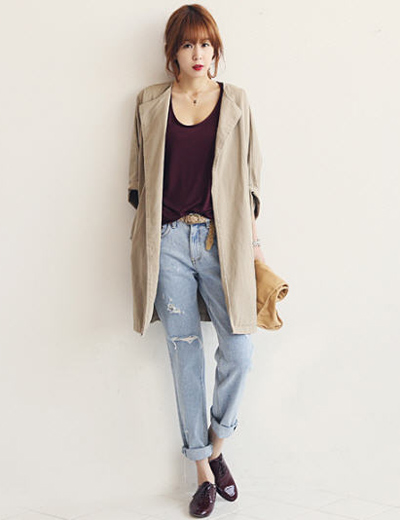 เสื้อยืดกางเกงยีนส์