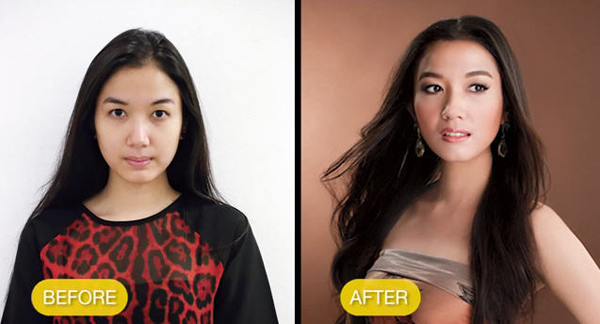 วิธีเขียนคิ้ว