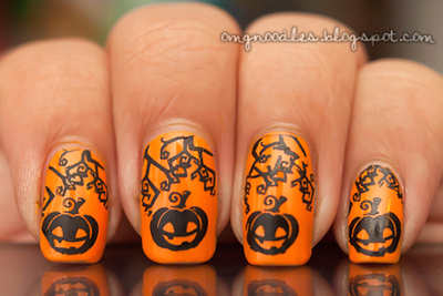 ลายเพ้นท์เล็บฮัลโลวีน