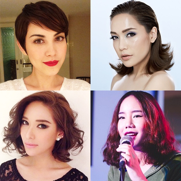 ทรงผมสั้นดารา 