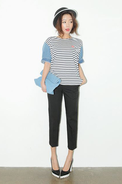 แฟชั่นเสื้อลายขวางสวยๆ