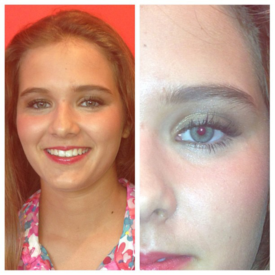 วัยรุ่นฝรั่งแต่งหน้า