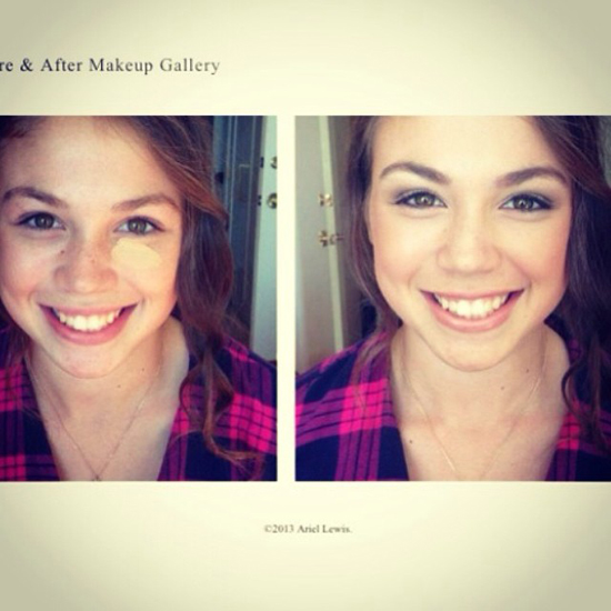 วัยรุ่นฝรั่งแต่งหน้า