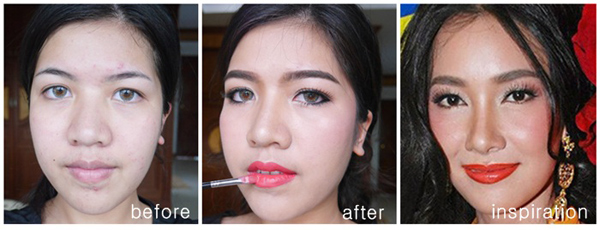 แต่งหน้าแบบลำยอง