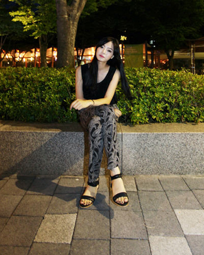 กางเกงผ้าพริ้ว 