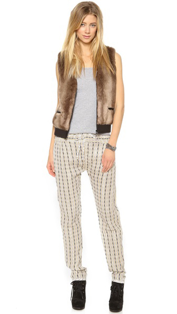 กางเกงผ้าพริ้ว 