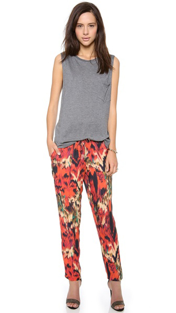 กางเกงผ้าพริ้ว 