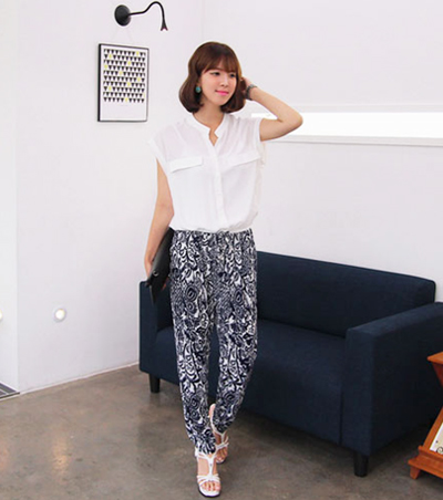 กางเกงผ้าพริ้ว