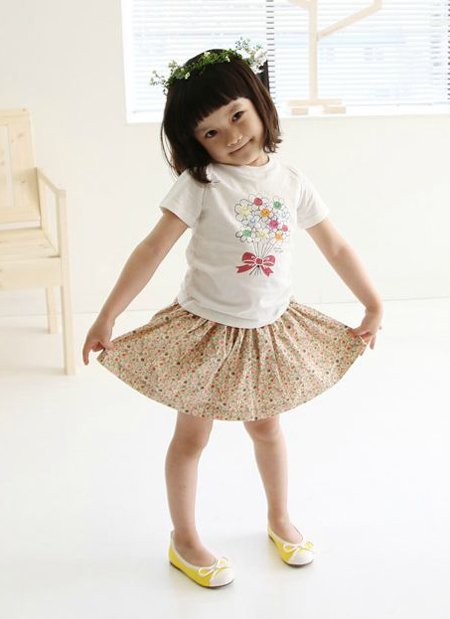 เสื้อผ้าลายดอกเด็ก