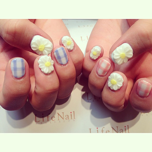 ลายเพ้นท์เล็บหน้าร้อน 