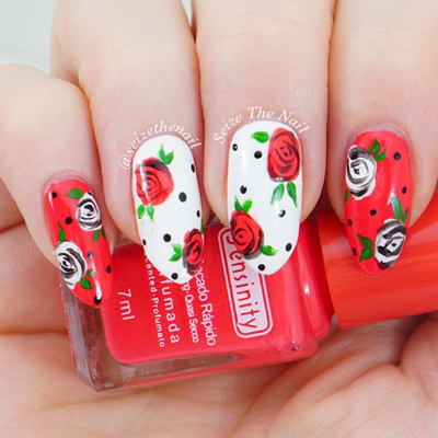 ลายเพ้นท์เล็บหน้าร้อน