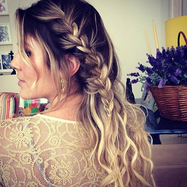 ทรงผมเปียเซอร์ๆ