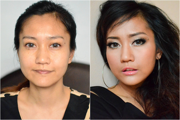 แต่งหน้าเป็นสาวผิวแทน