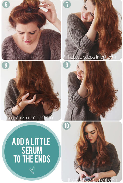 วิธีเก็บผมดัดลอน